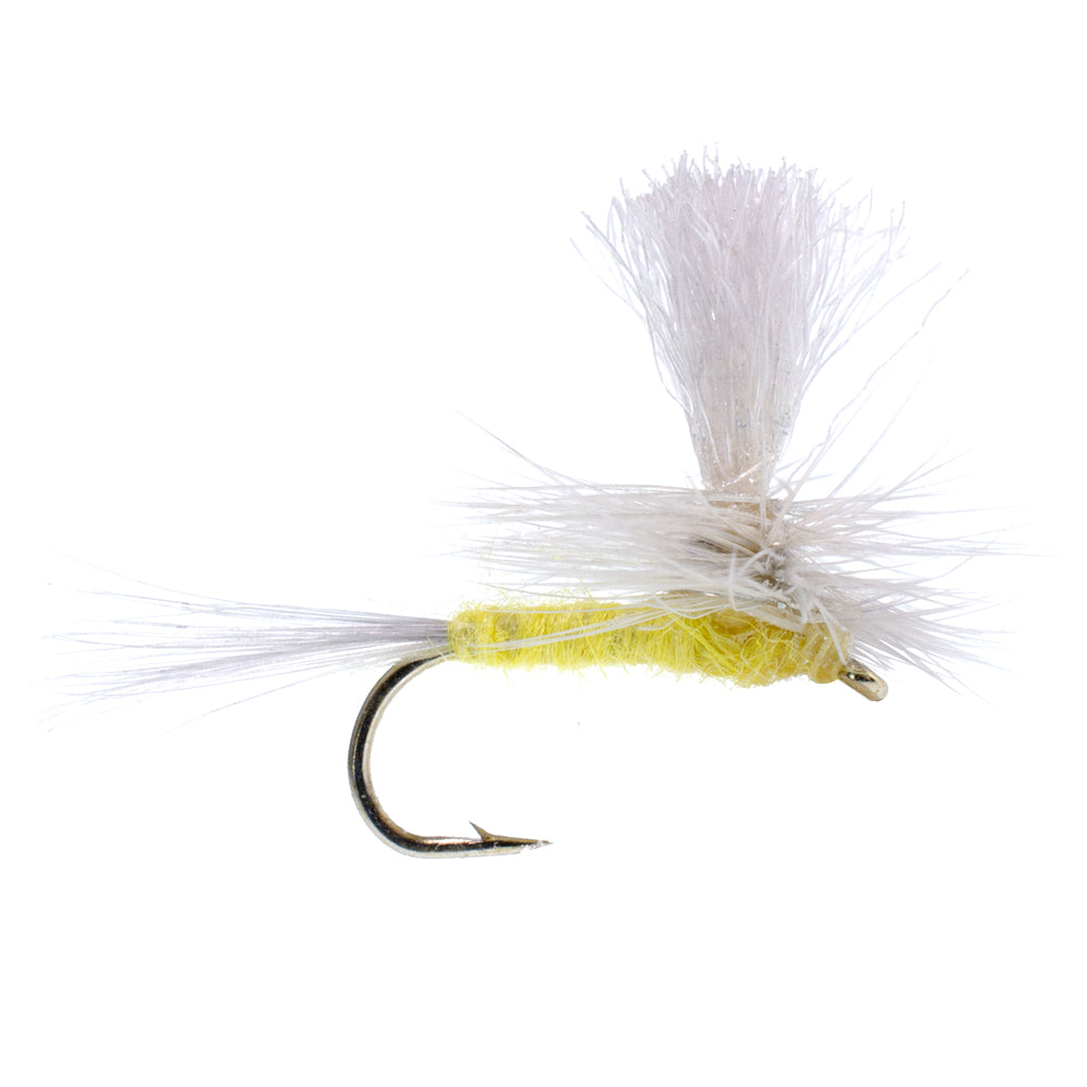 Classic Pale Morning Dun Parachute Dry Fly - Set of 6 Size 14 - Korvel