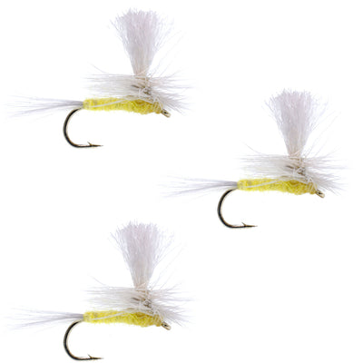 Essential 3-Pack Pale Morning Dun Parachute Dry Flies - Size 16 - Korvel