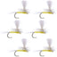 Classic Pale Morning Dun Parachute Dry Fly - Set of 6 Size 14 - Korvel