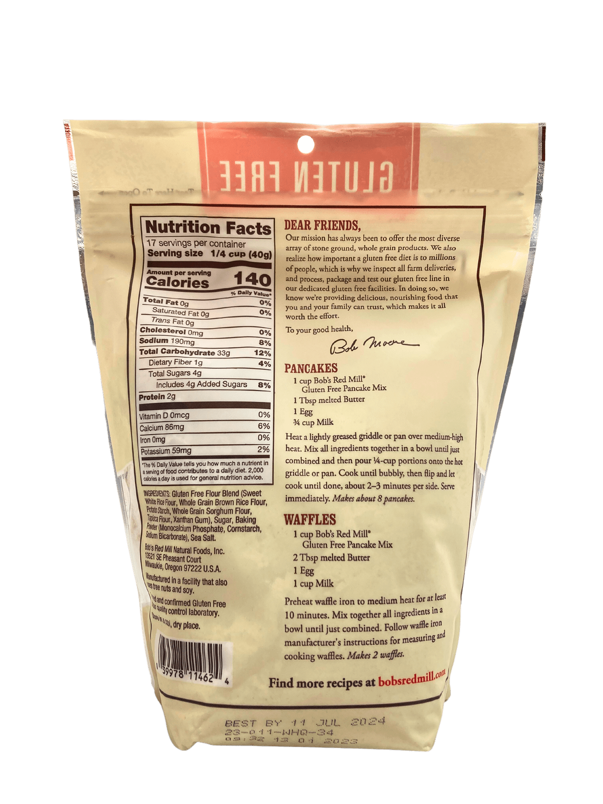 Bob's Red Mill Gluten-Free Pancake Mix - Fluffy & Delicious - Korvel