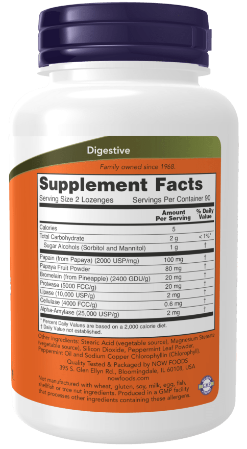 Chewable Papaya Enzyme Lozenges