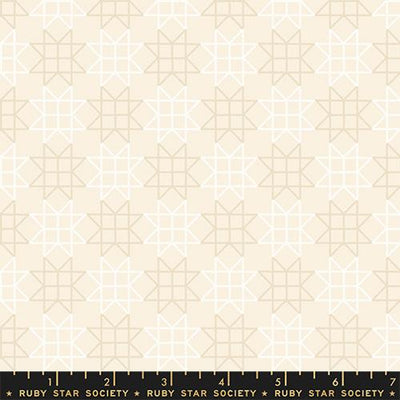 Paper Cuts 2 Natural Cotton Star Patchwork Fabric - 43"/44" Per Yard