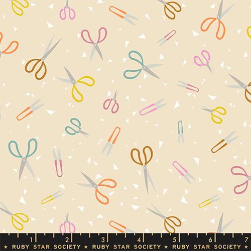Paper Cuts 2 Parchment Cotton Fabric - 43"/44" Per Yard