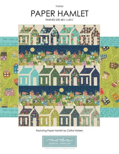 Feuille de projet de quilt Paper Hamlet - 48,5" x 60,5"