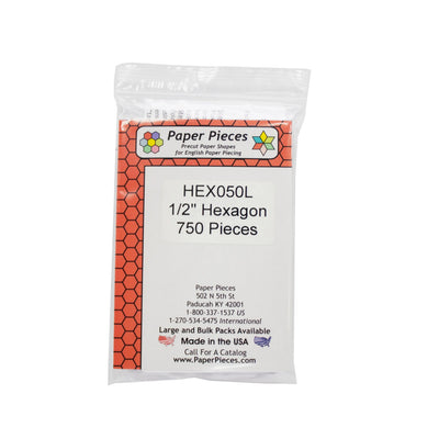 Paquete de Hexágonos de Papel Premium - 750 Plantillas Reutilizables