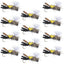 Chernobyl Ant Black & Yellow Foam Flies - 1 Dozen Size 10 - Korvel