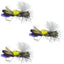 3-Pack Ant Purple Foam Grasshopper Flies - Size 10 for Trout & Bass - Korvel