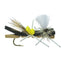 Pack Parachute Chernobyl Ant Black Tan Foam Body Grasshopper Fly 6 Flies Hook Size 10