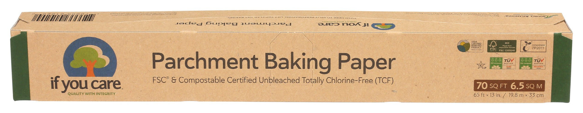 Natural Parchment Paper Roll, 70 sqft - Eco-Friendly Baking Essential - Korvel