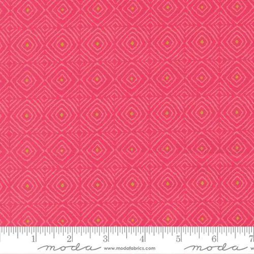 Parlor Diamonds Azalea Cotton Fabric - 44"/45" Per Yard