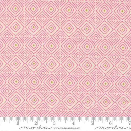 Parlor Diamonds Cream Cotton Fabric - 44"/45" Per Yard