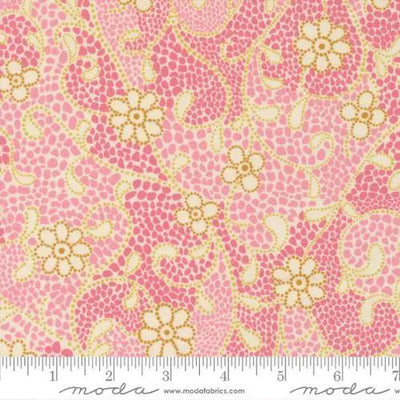 Parlor Good Vibes Only Cream Cotton Fabric - 44"/45" Per Yard