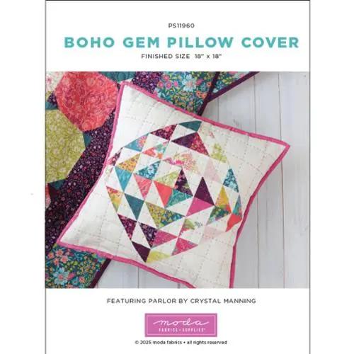 Boho Gem Pillow Cover Project Sheet - 18" x 18"