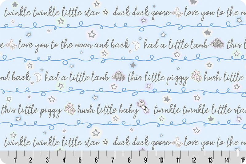 Pastel Goodnight Farm Lullaby Quilting Cuddle Fabric