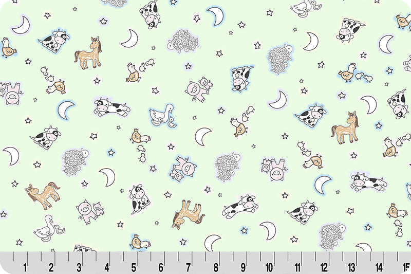 Tissu Cuddle de Quilting Pastel Goodnight Farm
