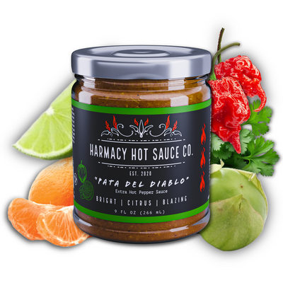 Pata del Diablo - Extra Hot Tomatillo & Clementine Pepper Sauce (9oz)