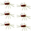 Premium Barbless Pat's Rubber Legs Tungsten Bead Nymphs - Set of 6 Size 10 Flies - Korvel