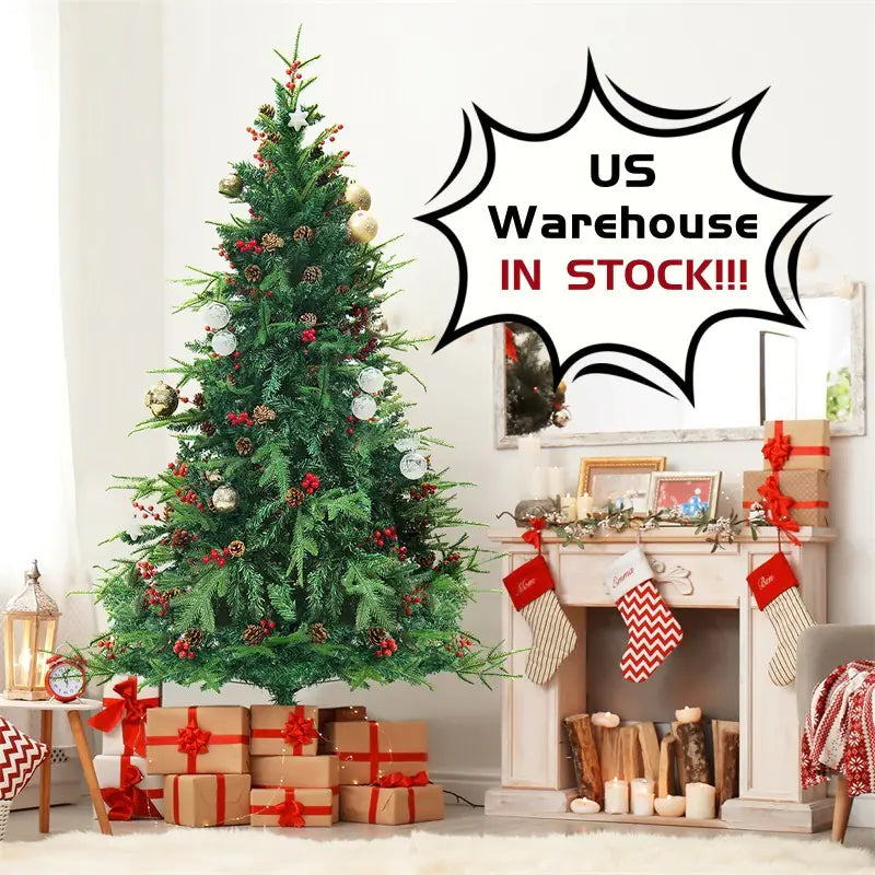 Elegant PVC Snow-Capped Christmas Tree for Holiday Decor