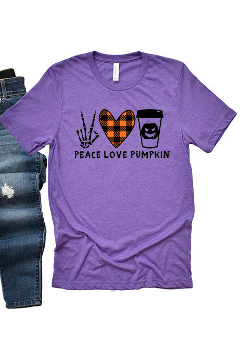 Peace Love Pumpkin Unisex T-Shirt
