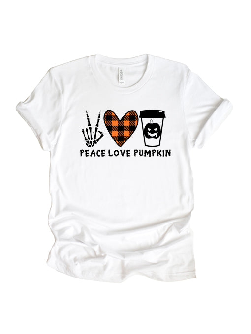 Peace Love Pumpkin Unisex T-Shirt