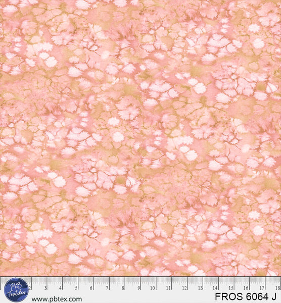 Tissu en coton pêche / corail gelé - 44”/45” par yard