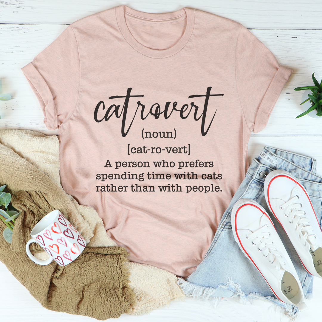Catrovert Tee: Perfect for Cat Lovers