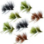 Circus Peanut Envy Streamer Collection - 4 Colors - Articulated Flies - Set of 8 - Hook Size 6 - Korvel