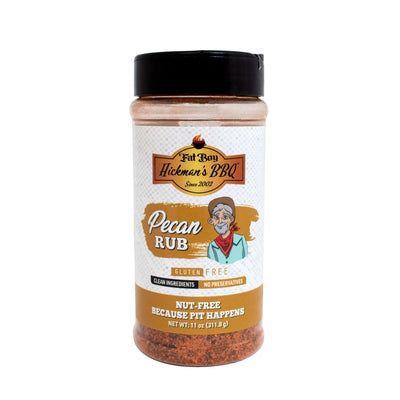 Pecan Natural Gluten Free BBQ Rub 11 oz - Korvel