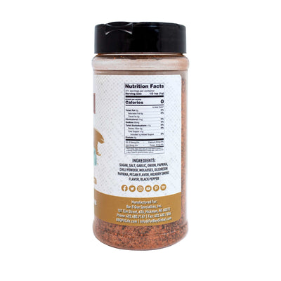 Pecan Natural Gluten Free BBQ Rub 11 oz - Korvel