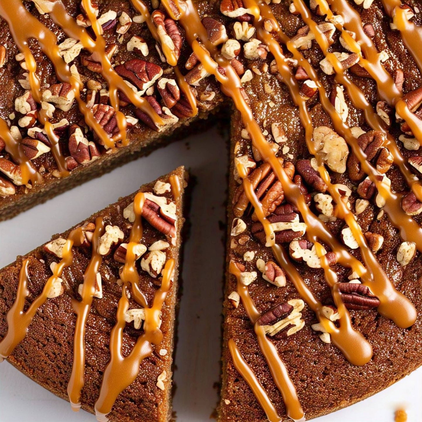 Gâteau aux pacanes et caramel d'Andy Anand 9" - Une indulgence délicieuse