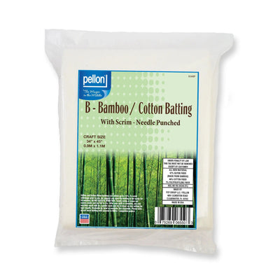 Pellon® Bamboo/Cotton Batting Scrim - Craft Size 34" x 45"