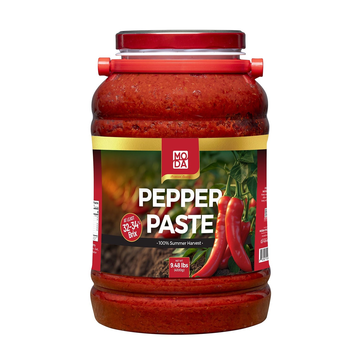Moda Pepper Paste – 4.3 kg (9.5 lbs)