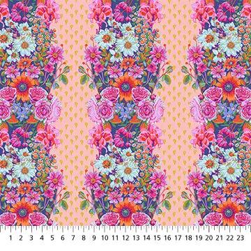 Tissu en coton Beata's Garden à la lumière des bougies - 44"/45" par yard
