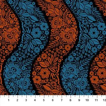 Perennial Borders Village Path Cotton Fabric - 44"/45"