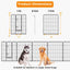 Clôture pour animaux de compagnie à 8 panneaux de 40 pouces de hauteur pour une utilisation intérieu