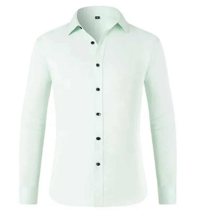 Camisa de Negocios Elástica Sin Arrugas para Hombre