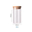 Contenants de stockage alimentaire en verre borosilicate recouverts de bambou