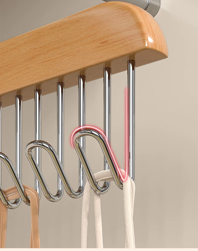 Perchero de Ropa Multi-Gancho para Almacenamiento Organizado