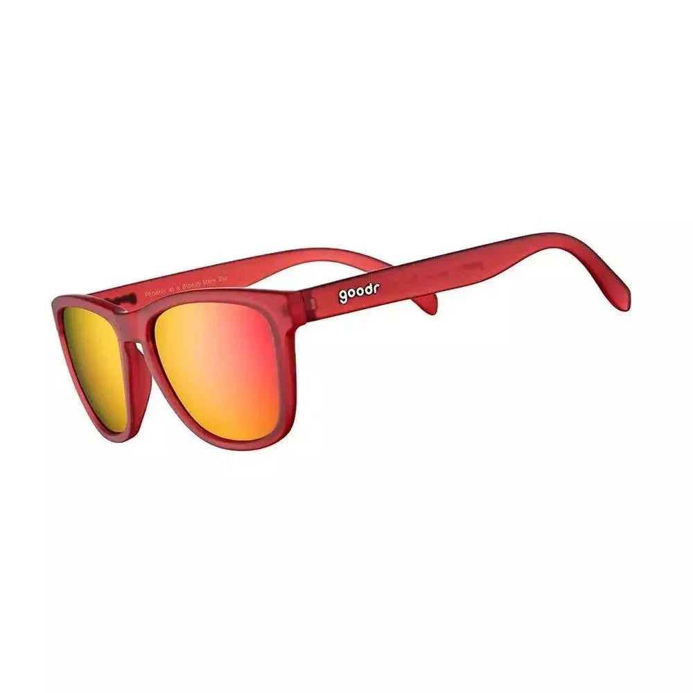 Phoenix OG Polarized Sunglasses - Bold Red & Reflective Lenses - Korvel