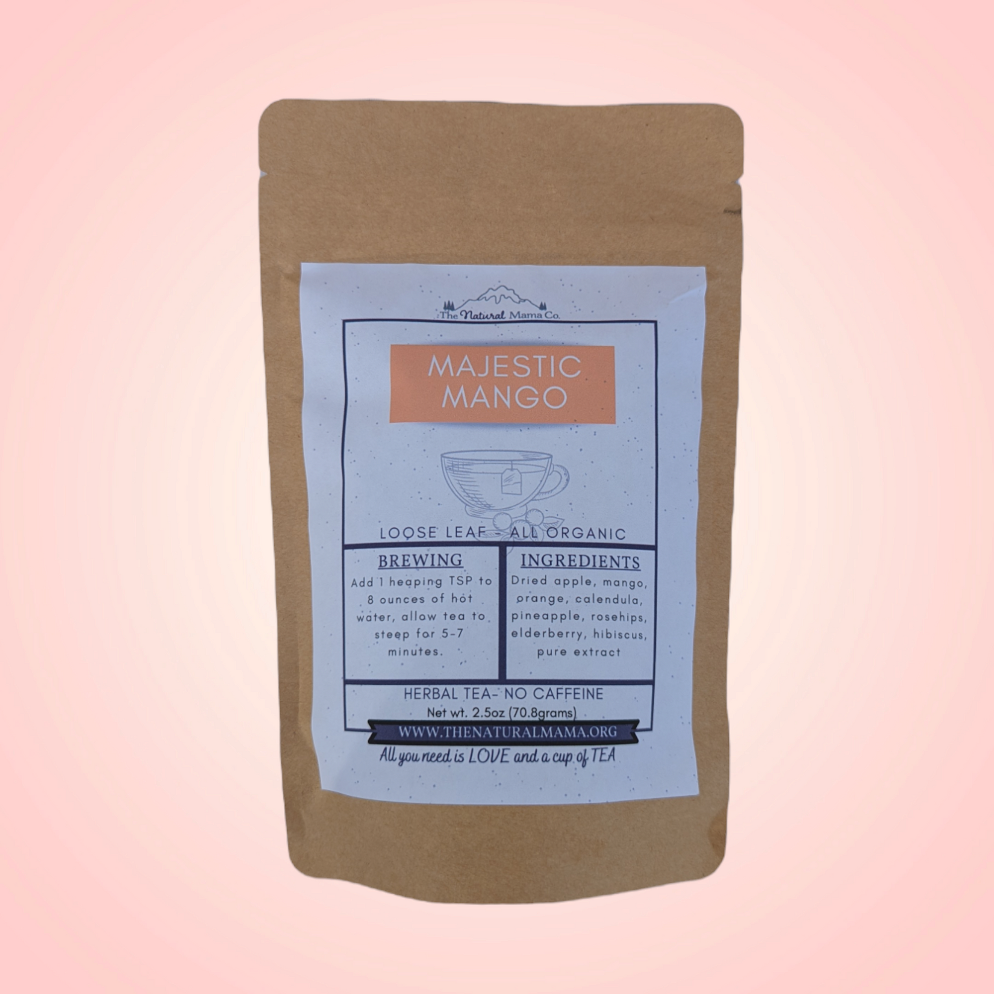 Tropical Bliss Herbal Tea - Majestic Mango Delight - Korvel