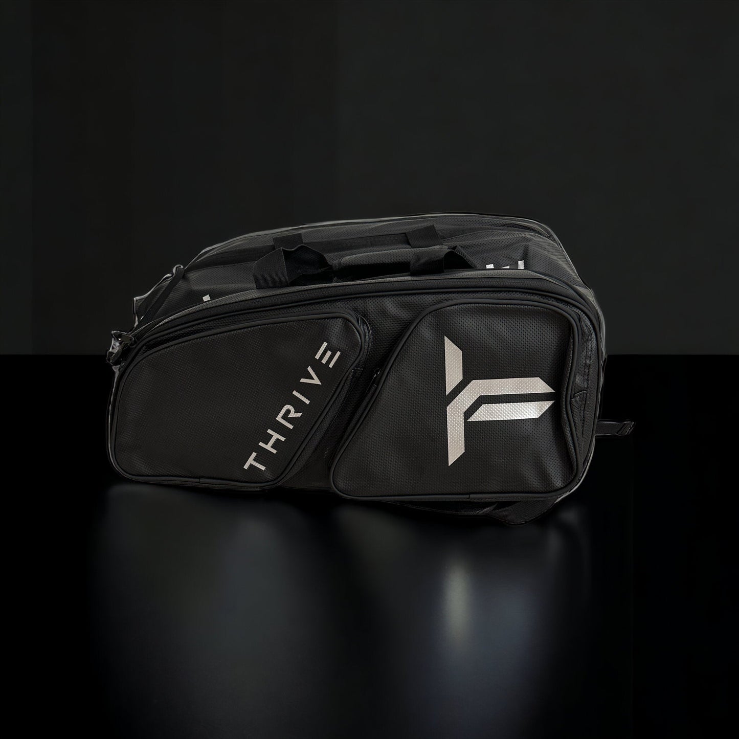 Thrive Elite Pro Tour Pickleball Bag with Shoe Compartment - Sleek Black - Korvel