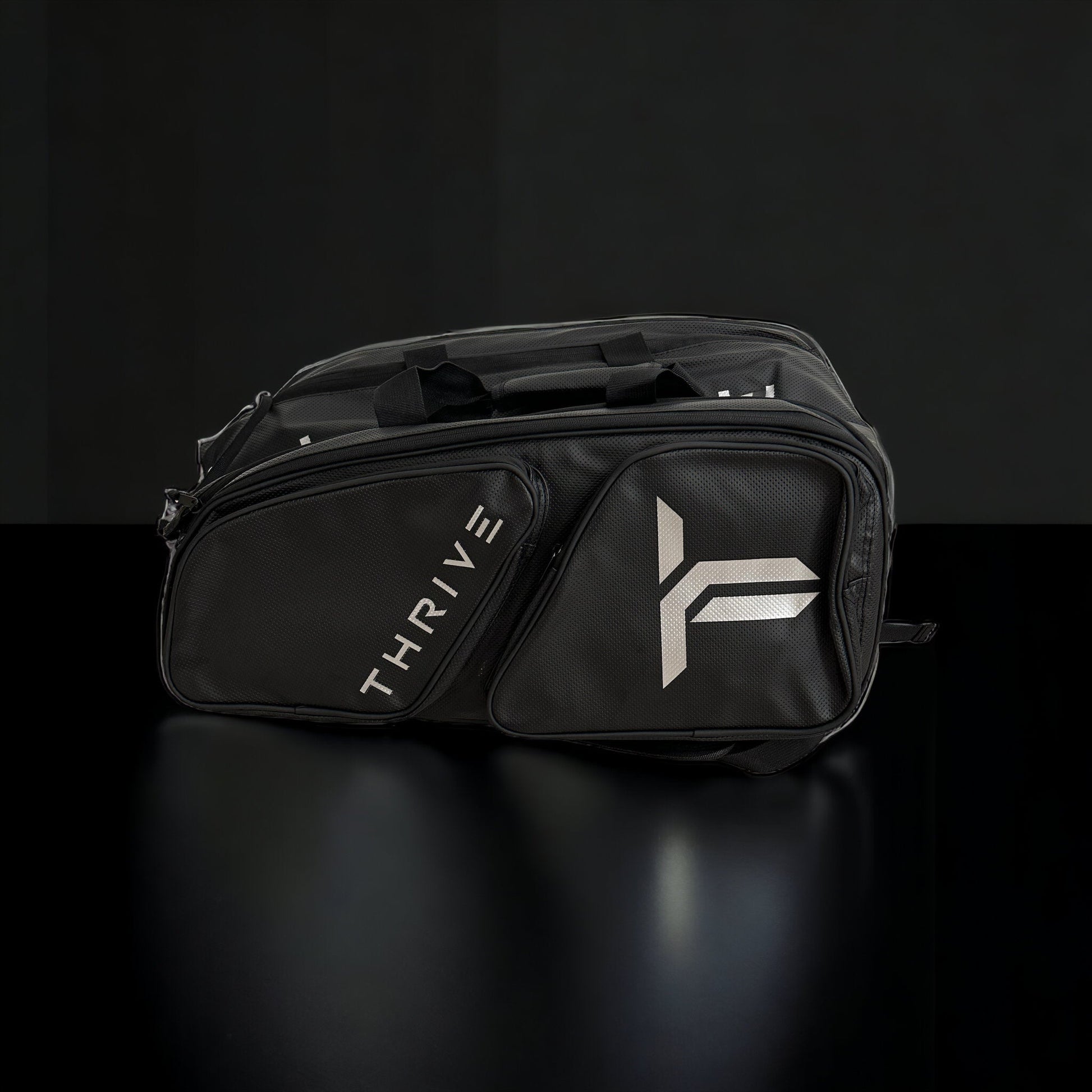 Thrive Elite Pro Tour Pickleball Bag with Shoe Compartment - Sleek Black - Korvel