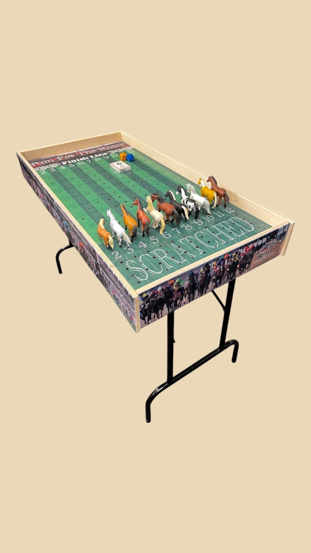 Deluxe Jumbo Horse Racing Game with Custom Graphics - Korvel