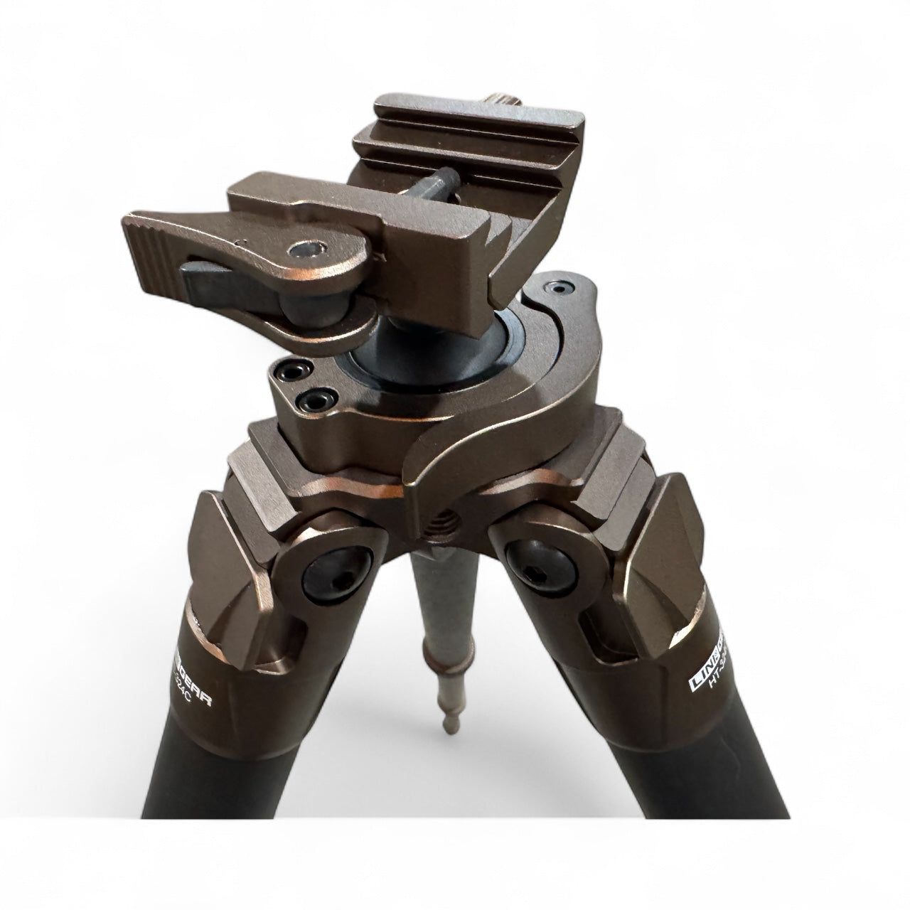 Linkogear Carbon Fiber Tripod – Picatinny/Arca, 64" Max, 66lb Capacity - Brown - Korvel