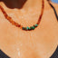 Raw Cognac Baltic Amber + Raw Amazonite || Necklace - Korvel