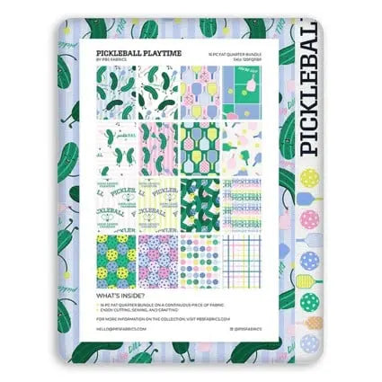 Ensemble de Fat Quarters Pickleball Playtime
