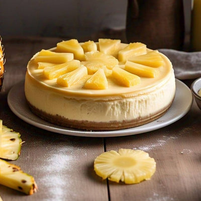 Andy Anand Pineapple Cheesecake 9" - Freshly Made Delight