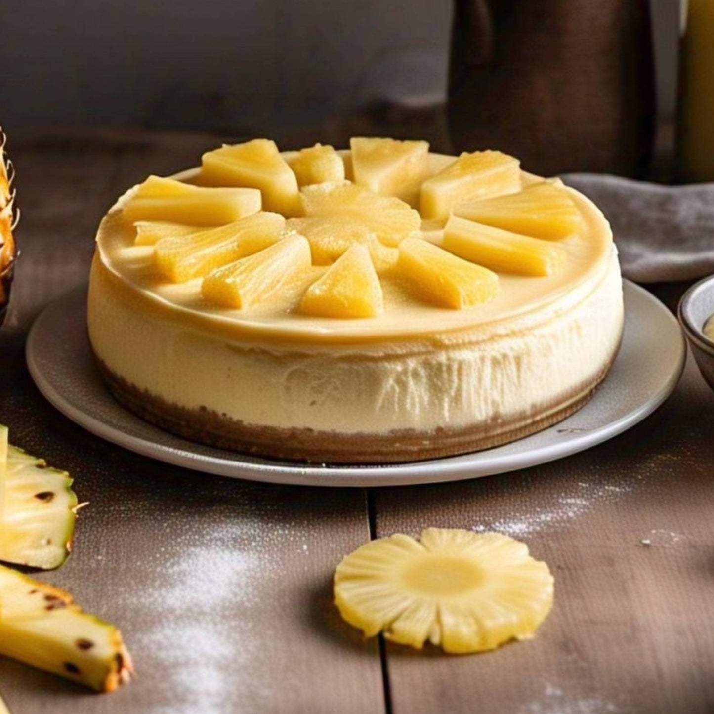 Gâteau à l'ananas sans sucre Andy Anand - Délice gourmet de 9''
