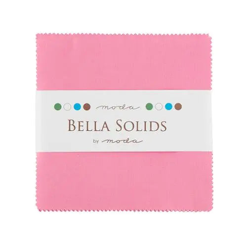 Pack de Charms Précoupés Pink Bella Solids 30's