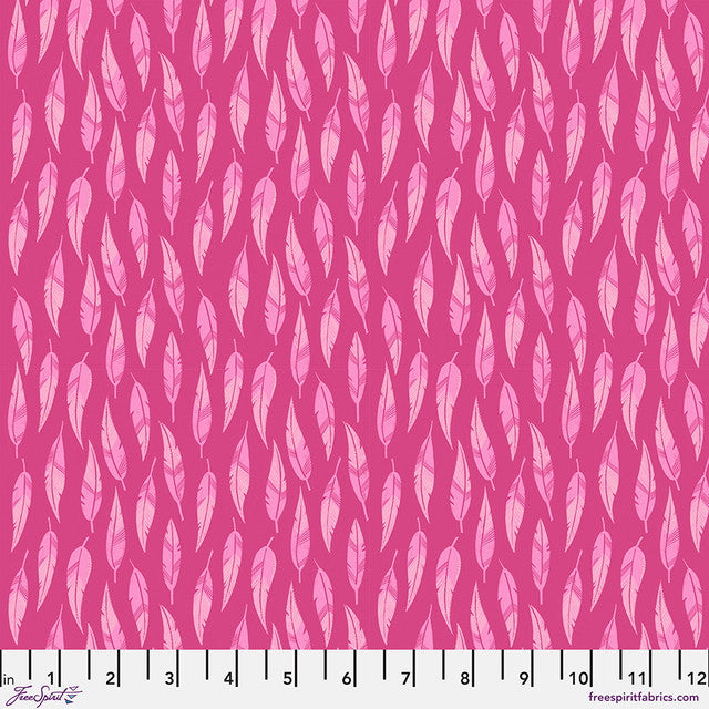 Tela de Algodón Rosa con Pájaros de un Mismo Plumaje 44"/45" por Yarda
